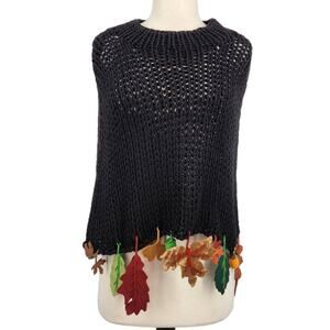 Vintage Michael Simon Knit Cape Unique!